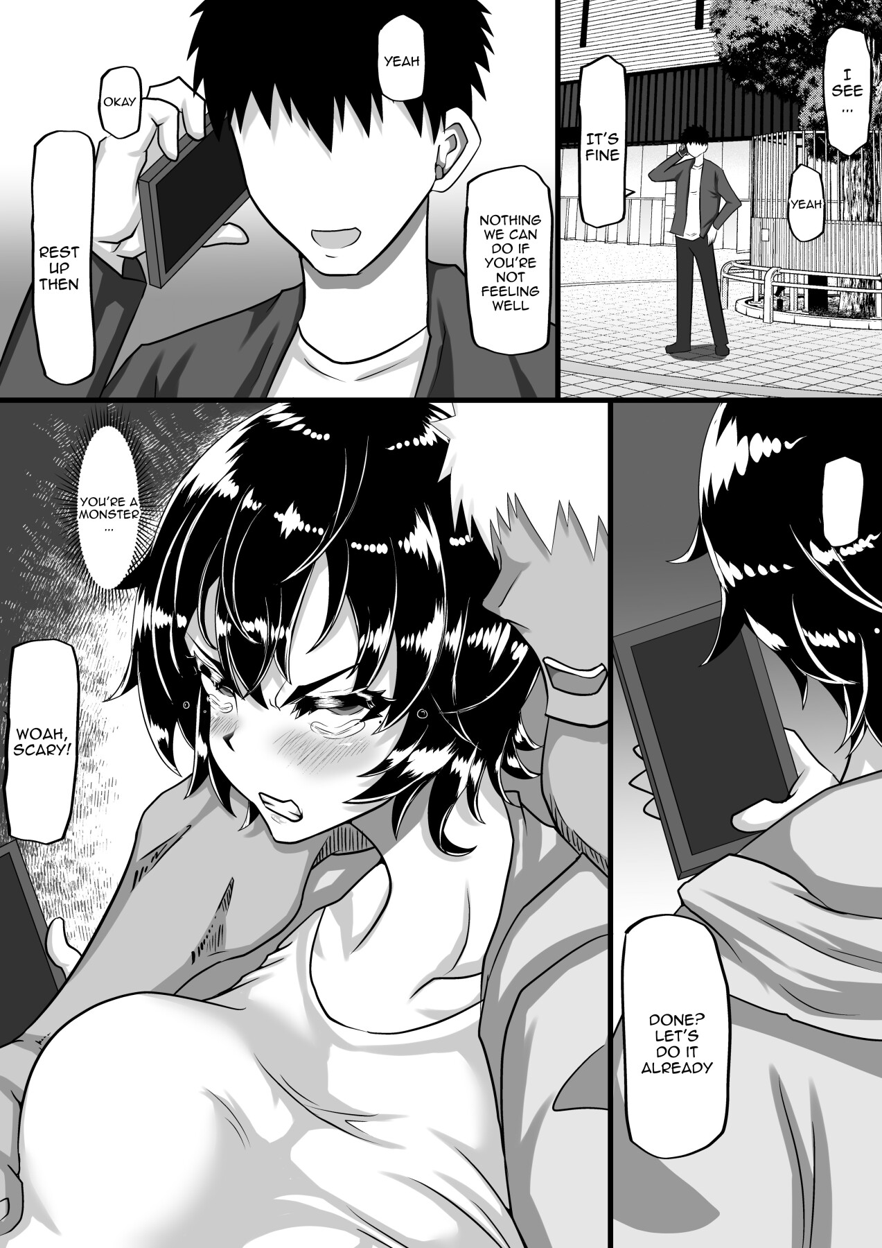 Hentai Manga Comic-A Girlfriend Addicted to Cheating Sends a Netorare Video To Her Boyfriend In Search of Greater Stimulus-Read-26